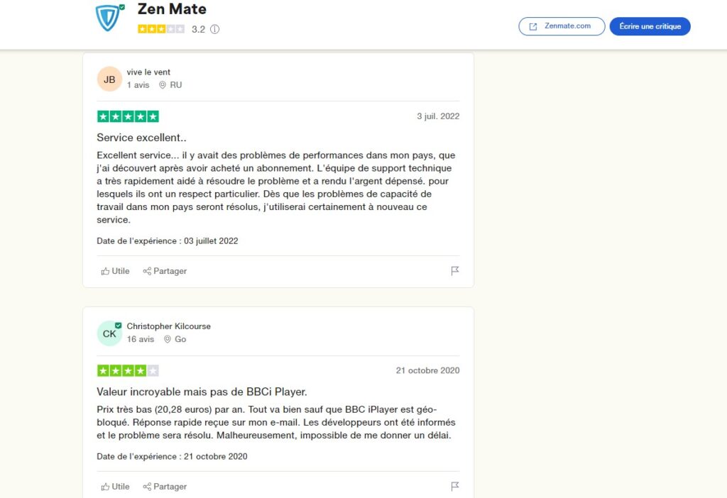 Notre avis sur ZenMate VPN