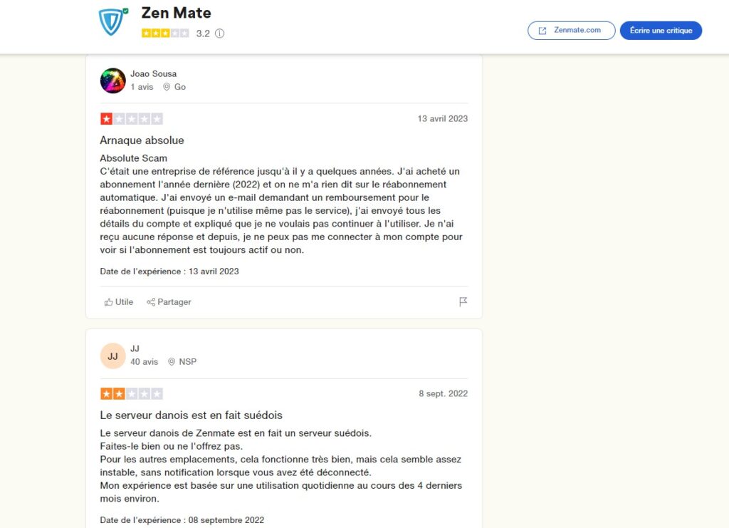 Notre avis sur ZenMate VPN