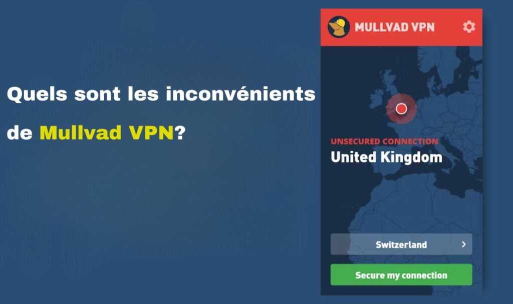 Quels sont les inconvénients de Mullvad VPN?